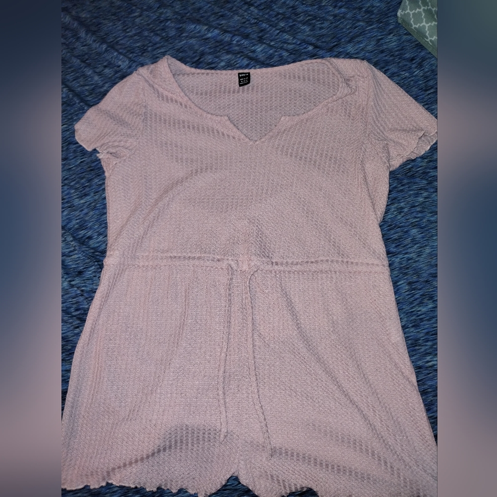 Pink soft romper